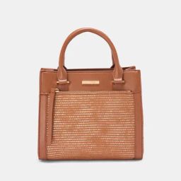 Forever Glam by Pantaloons Tan Textured Medium Handbag-image-95