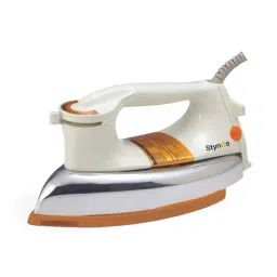 STYNOS 1000 W Heavy Weight Electric Iron Press 240 V Aluminium White, Gold-image-98