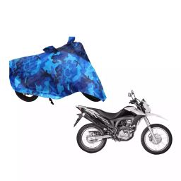 Auto Pearl Waterproof Two Wheeler Cover For Honda NXR 160 (Blue)-image-14