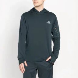 Adidas Green Regular Fit Hooded Jacket-image-106
