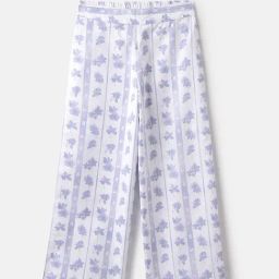 United Colors of Benetton Girls White Cotton Printed Trousers-image-71