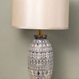Whispering Homes Blue & Ivory Verina Porcelain Pattern Ceramic Table Lamp-image-56