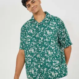 Styli Green Relaxed Fit Printed Shirt-picture-27