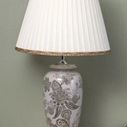Whispering Homes Ivory Artistic Chinoiserie Style Ceramic Table Lamp with Shade-image-68