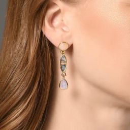 Accessorize London Pink Zinc Earrings-48