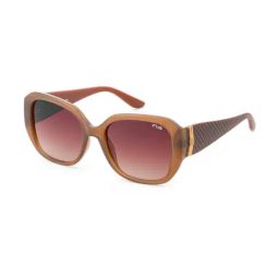 Irus Brown Oval Sunglasses For Women-40