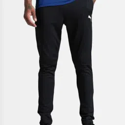 Puma Black Regular Fit Sports Trackpants-image-85