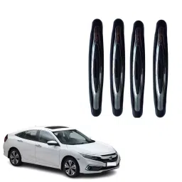 SPREADX Plastic Car Compact Black Colour Elegant Door Guard Protection Universal Type  Suitable for Honda Civic 2019 Onward (Set of 4 Pcs)-37