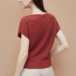 Code By Lifestyle Red Regular Fit Top image 2