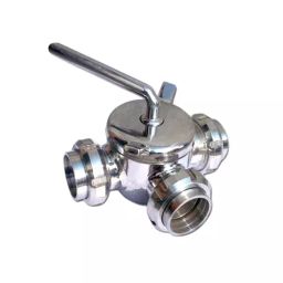 GENERIC Stainless Steel 3 Way Valve Size 51 mm Grade SS 316 L-30