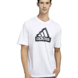 Adidas White Cotton Regular Fit Printed Sports T-Shirt-image-62