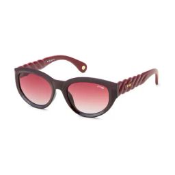 Irus Burgundy Oval Sunglasses For Women-picture-17
