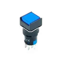 Sibass Electric Square Illuminated Momentary Push Button Blue 24/220 V, SE-TA16-11DF (Pack of 200)-picture-36