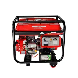 HPM Petrol 17.5 Amp Recoil, Self & Remote Start Portable Generator with In-Build Battery 4.5 kVA, GE-5000RS-40