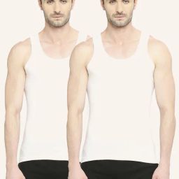 Vip White Regular Fit Vest - Pack Of 2-16