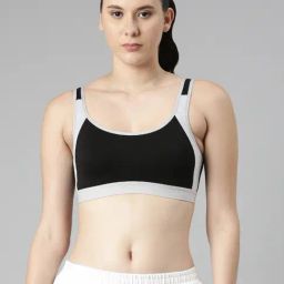 Twinbirds Black Cotton Regular Fit Bra-picture-41
