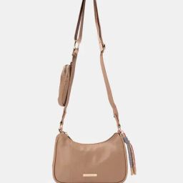 Forever Glam by Pantaloons Pink Solid Medium Sling Handbag with Pouch-picture-38