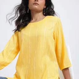 Anouk Rustic Striped Kurti-picture-4