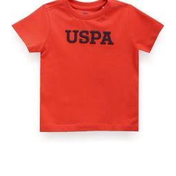 U.S. Polo Assn. Kids Orange Embroidered T-Shirt-image-21