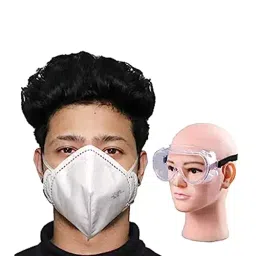 ORILEY GC-002085 Universal Plastic Goggle with Hydrophobic Disposable Face Mask White-image-93