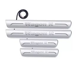 Auto Pearl Car Door Foot Step Led Sill/Scuff Plates Mirror Finish Silver Compatible For Maruti Suzuki Wagonr (2019-2020), LEDSillPLATE_Sil_WagonR2019_20 (Set of 4)-17