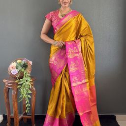 Panzora Geometric Woven Design Zari Saree-image-95