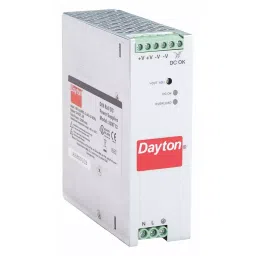 DAYTON 120 W 5 Din Rail Single Phase DC Power Supply, 33NT12-43