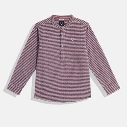 Allen Solly Junior Boys Pure Cotton Printed Casual Shirt-image-21