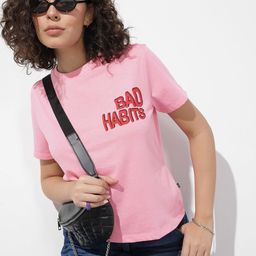 The Roadster Life Co. Typography Printed Boxy T-shirt-image-28