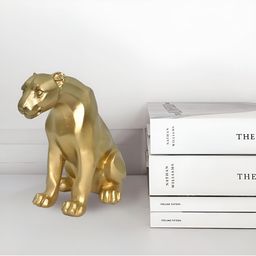 Aura Gold-Toned Cheetah Resin Figurine Showpiece-image-58