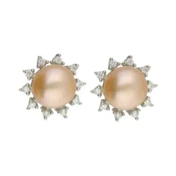 Sri Jagdamba Pearls 92.5 Sterling Silver Earrings-image-44