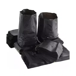 SINGHAL 12x12 inch Black HDPE Garden Polyethylene Poly Grow Bag, 0701AL4XTW3 (Pack of 50)-image-42