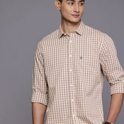 Allen Solly Tartan Checked Pure Cotton Classic Fit Casual Shirt-picture-11