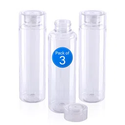 Kuber Industries Transparent Set of 3 Plastic Solid Water Bottle-16
