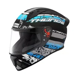 Studds N1 Matt Black Xtra Large (600 mm) Full Face Helmet, Thunder D1 Decor-image-86
