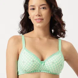 DressBerry White Printed Full Coverage Lightly Padded Everyday Bra with All Day Comfort-image-52
