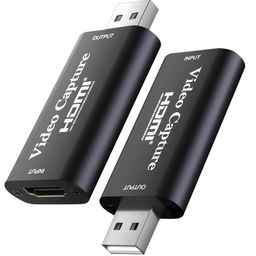 Microware Audio Video Capture Card, 1080P 60fps Game Capture Card, HDMI to USB 2.0 Record to DSLR Camcorder Action Cam,Computer for Gaming, Streaming, Teaching, Video Conference or Live Broadcasting image 1