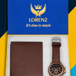LORENZ Men Watch and Wallet Accessory Gift Set-image-102