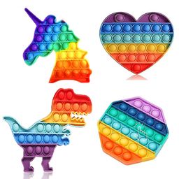 Vworld Push Stress Relieving Silicone Pop It Fidget Toy Pack of 4 - Multicolor-26