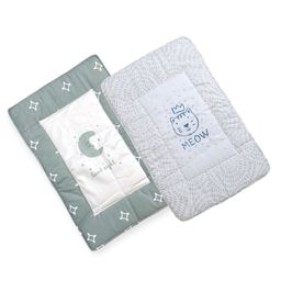Carerio Pure Cotton Baby Mats With Good Night Moon and Meow Print - Multicolour-image-9