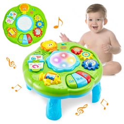 Elecart Baby Activity Musical Toy Table Early Educational Development Activities with Lighting and Sound Activity Table Ideal Gift for Baby Boys & Girls  (Color May Vary)-4