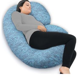 Coozly C Shaped Pregnancy Pillow Maternity Pillow 100% Cotton Removable Covers Premium03 Super-image-23