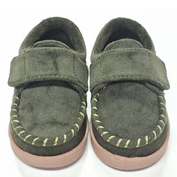 yoyo Self Design Velcro Closure Formal Shoes - Green-image-68