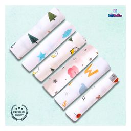 LazyToddler Muslin Washcloth Set of 6 (MO)-24