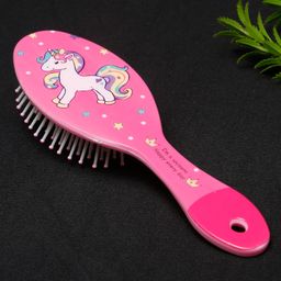 Stol'n Unicorn Printed Oval Shaped Hair Brush-Dark Pink-12