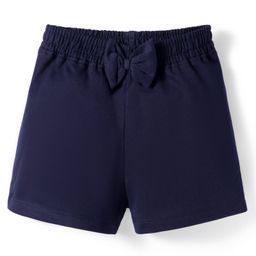 Kookie Kids India Looper Knit Above Knee Length Solid Colour Short - Navy Blue-image-38