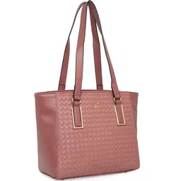 Lavie Textured Structured Tote Bag with Quilted image 2