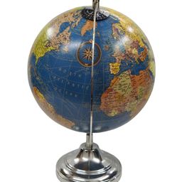 Globeskart with Chrome Base and Arc Globe - Royal Blue image 3
