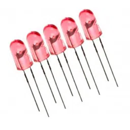 Pink LED - 5mm Diffused - 5 Pieces Pack-image-64