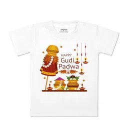 Arvesa Kids Typography Printed Applique T-shirt-picture-46